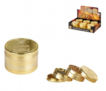 CNC Aluminium Grinder Pollinator 4-part ø 47mm Goldbarren Metall